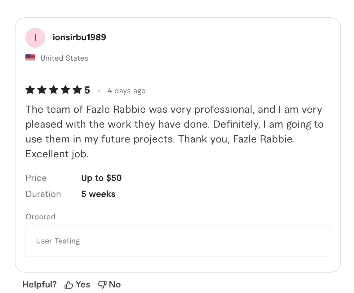 Client review 1